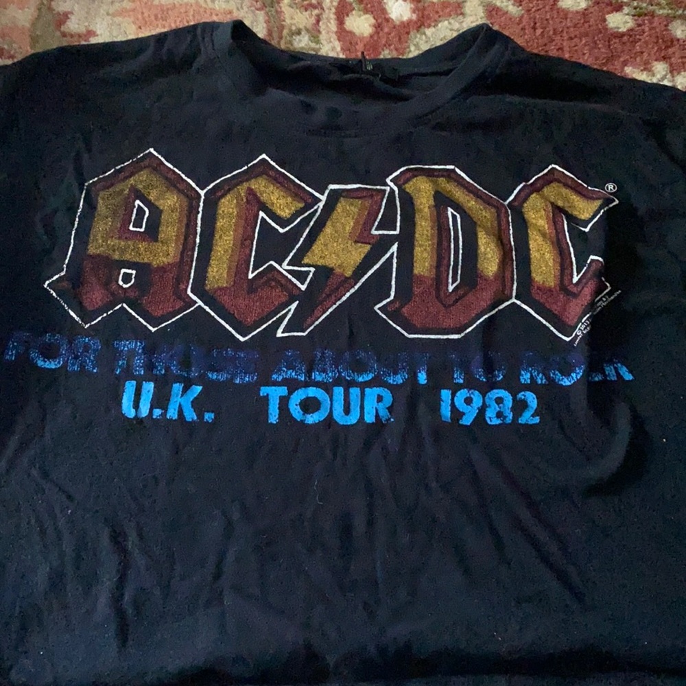 AC/DC cropped tee
